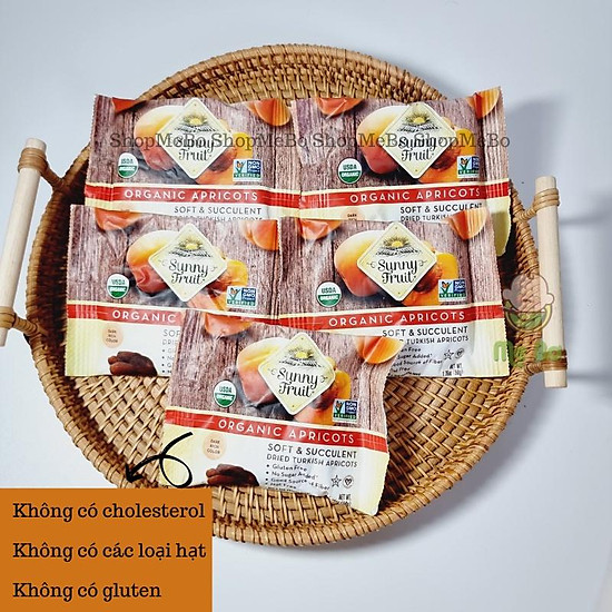 Quả khô hữu cơ sunny fruit gói nhỏ 50g nho khô, mơ khô, sung fig khô... - ảnh sản phẩm 7