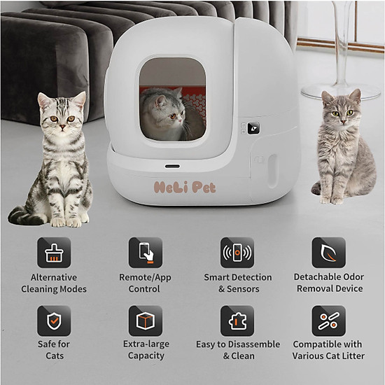 Máy vệ sinh tự động cho mèo petkit pura max kháng khuẩn - ảnh sản phẩm 8