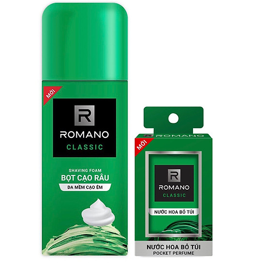 Bọt cạo râu romano classic 175ml tặng kèm nước hoa bỏ túi classic 18ml - ảnh sản phẩm 3