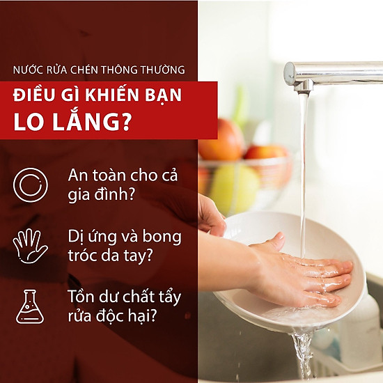 Nước rửa chén bồ hòn chiết xuất cô đặc saponin 9% thiên nhiên dưỡng ẩm - ảnh sản phẩm 2