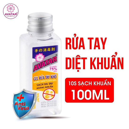 Nước rửa tay khô avatar 75% cồn- diệt khuẩn tối đa - ảnh sản phẩm 1