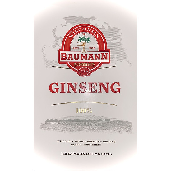 Sâm mỹ-sâm hoa kỳ thương hiệu baumann dạng viên-100% american gingseng - ảnh sản phẩm 2