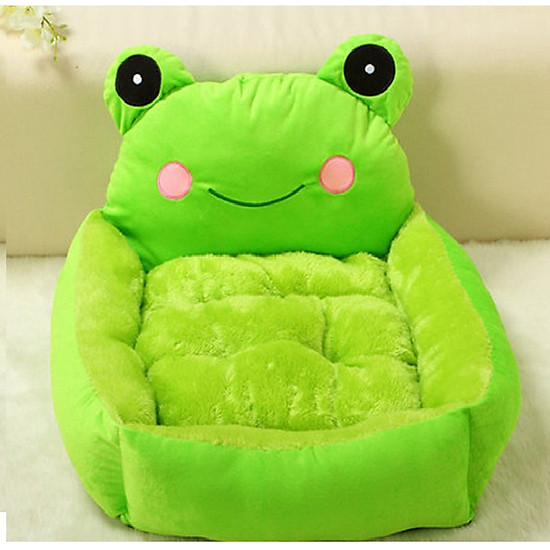 Mua ổ nệm ngủ chó mèo hình thú - em bé nằm được - ếch xanh - 45x55cm tại  Luckky Shop | Tiki