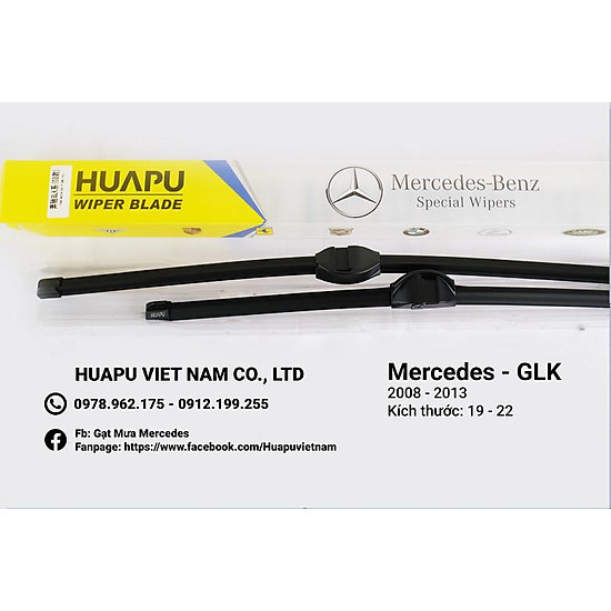 Gạt mưa huapu chính hãng dành cho mercedes glk 2008-2013,2014+ - ảnh sản phẩm 1