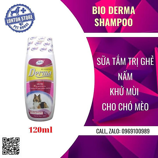 Bio derma shampoo - diệt ghẻ, nấm da chó mèo, 150ml - ảnh sản phẩm 2