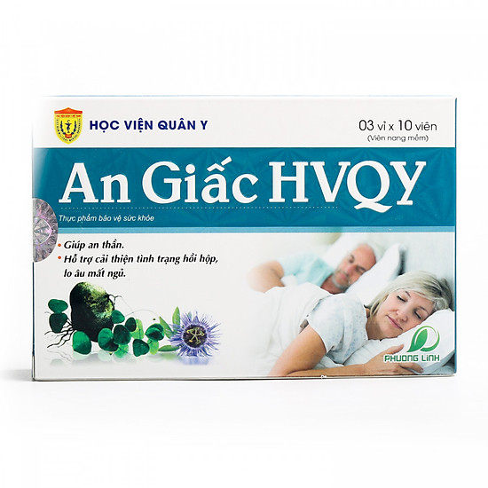 Thực phẩm chức năng an giấc hvqy - học viện quân y hộp 30 viên - ảnh sản phẩm 1