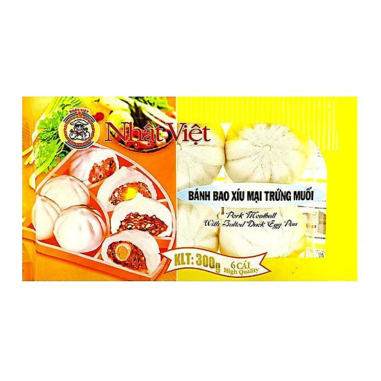 Bánh bao xíu mại trứng muối nhật việt bịch 300g - 8936021360095 - ảnh sản phẩm 1