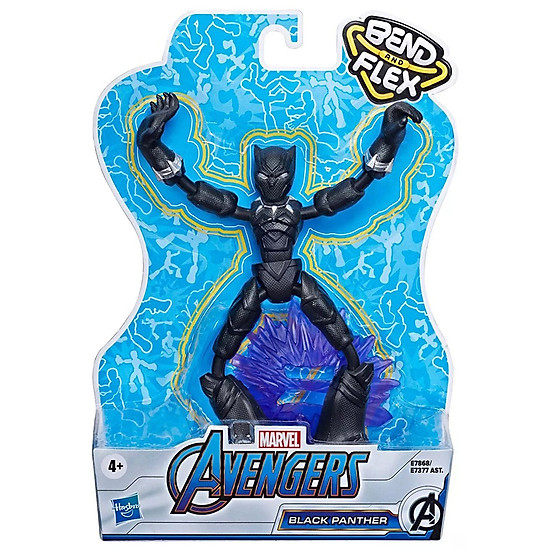 Đồ chơi nhân vật black panther avengers bend n flex e7868 - ảnh sản phẩm 1