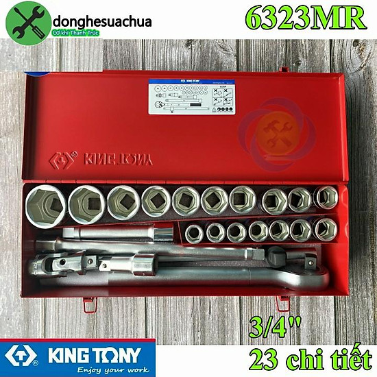 Bộ tuýp 3 4 kingtony 6323mr 23 chi tiết - ảnh sản phẩm 1