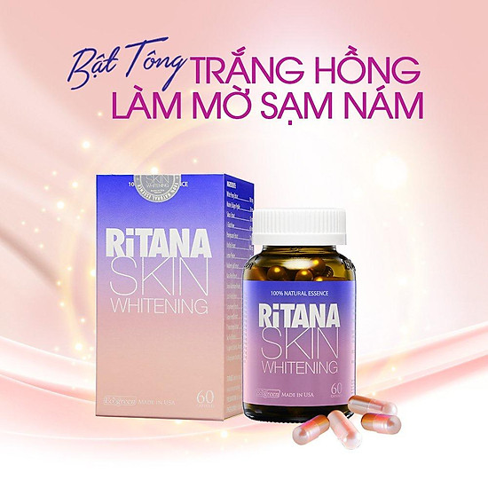 Viên uống ritana trắng da mờ sạm nám với l-glutathion, sakura, pomegranate - ảnh sản phẩm 2