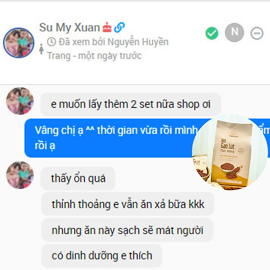 Bột gạo lứt thực dưỡng vinatha, tiêu mỡ cải thiện sức khỏe 21 túi nhỏ 40gr - ảnh sản phẩm 7