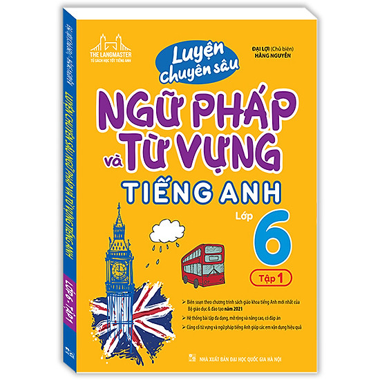 Luyện chuyên sâu ngữ pháp và từ vựng tiếng anh lớp 6 tập 1 - ảnh sản phẩm 2