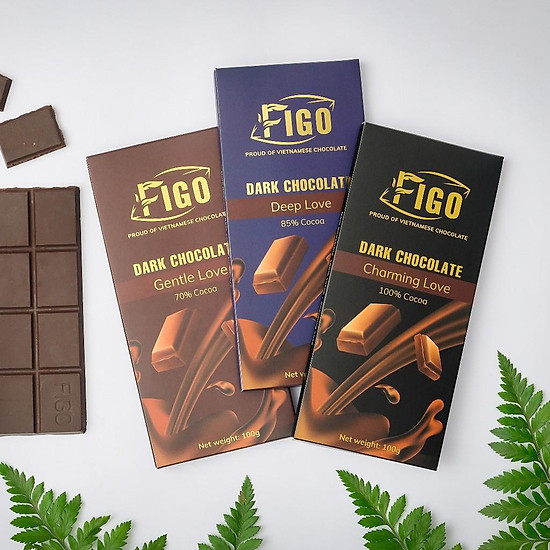 Dark chocolate 85% cacao less sugar 50g figo - ảnh sản phẩm 7