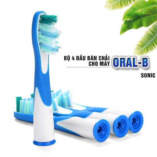 Bộ 4 đầu bàn chải đánh răng điện sr12a.18a cho các dòng máy braun oral b - ảnh sản phẩm 1