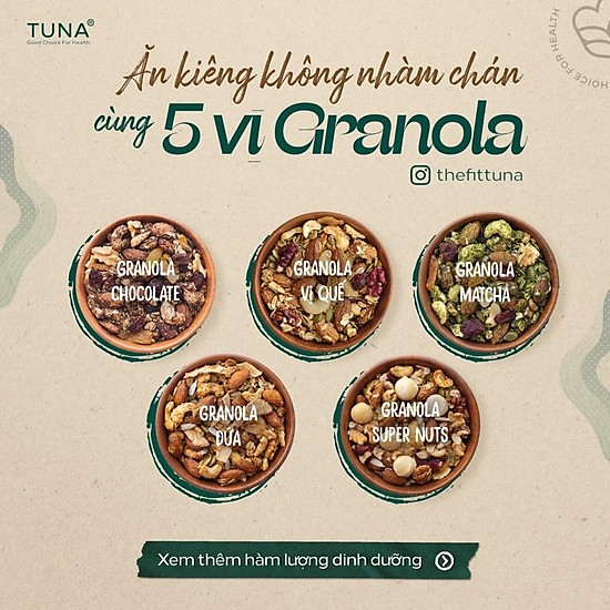 Granola - ngũ cốc ăn kiêng không đường- vị truyền thống 250g - ảnh sản phẩm 8