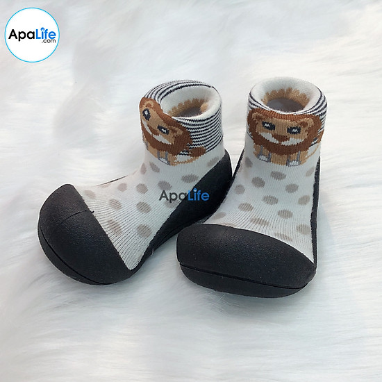 Attipas zoo - black at048 - giày tập đi cho bé trai bé gái từ 3 - ảnh sản phẩm 2