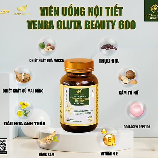 Combo 2 hộp viên uống trắng sáng da venra glutathione 600 - ảnh sản phẩm 4