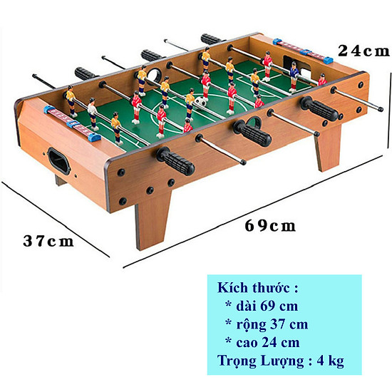 Bàn bóng đá mini cỡ lớn 69 cm - đồ chơi bàn bi lắc bóng đá - ảnh sản phẩm 2