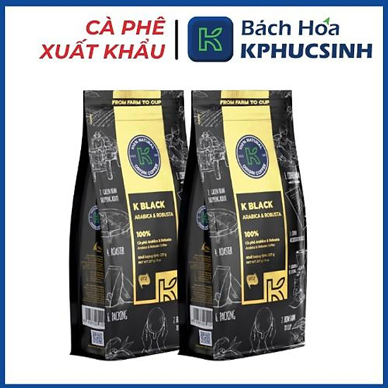 Cà phê rang xay xuất khẩu k black 227g túi kphucsinh - ảnh sản phẩm 6