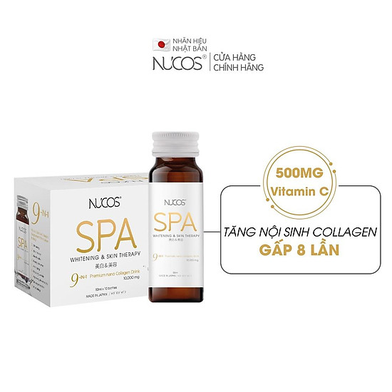 Combo 5 hộp collagen chống lão hoá căng bóng da nucos spa 10000 50ml x 50 - ảnh sản phẩm 4