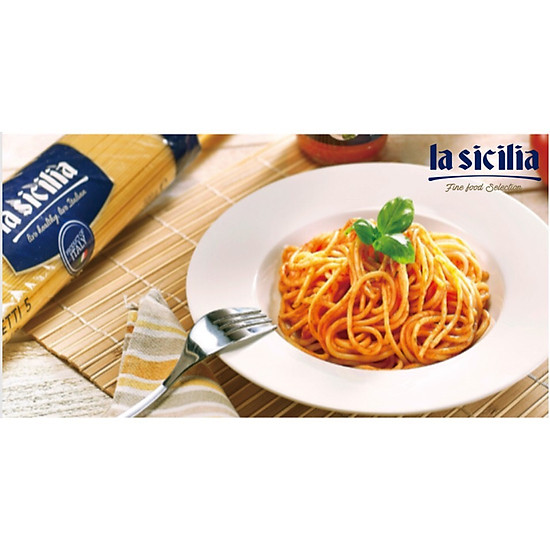 Mì sợi dài tròn spaghetti 5 - la sicilia - 500g - ảnh sản phẩm 2