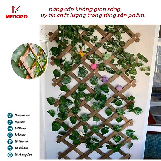 Giàn gỗ đa năng trang trí ban công, giàn leo cho cây, hoa - ảnh sản phẩm 6