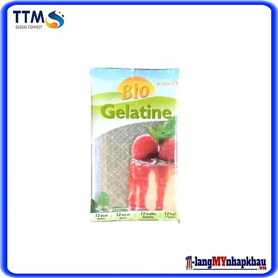 Gelatin hữu cơ  dạng lá  20gr - ảnh sản phẩm 1