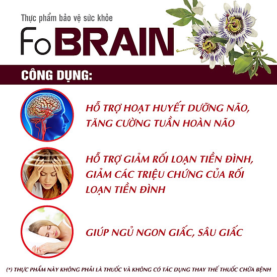 Giảm nhanh rối loạn tiền dình, tăng cường tuần hoàn máu não fobrain - ảnh sản phẩm 4