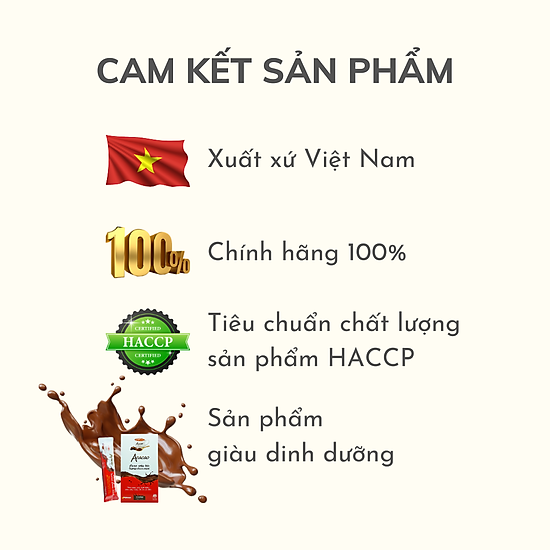 Combo 01 có đường + 01 không đường bột cacao uống liền acacao - ảnh sản phẩm 8