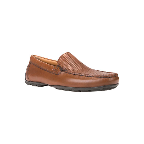 Giày Tây Nam GEOX U MONER 2FIT B SM.LE+WO.PR.L COGNAC - Nâu 