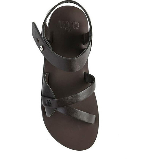 Giày sandal da nam casual - nâu - ảnh sản phẩm 3