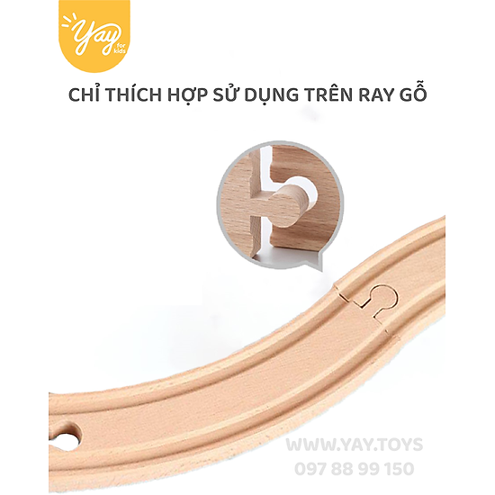 Nhiều mẫu mô hình đồ chơi đoàn tàu gỗ cho bé 3+ tooky - ảnh sản phẩm 5