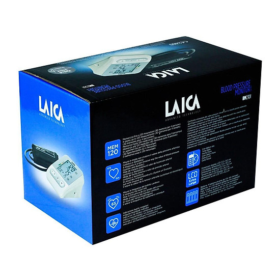 Máy đo huyết áp bắp tay laica bm2301 - bộ nhớ lưu 120 kết quả - ảnh sản phẩm 3