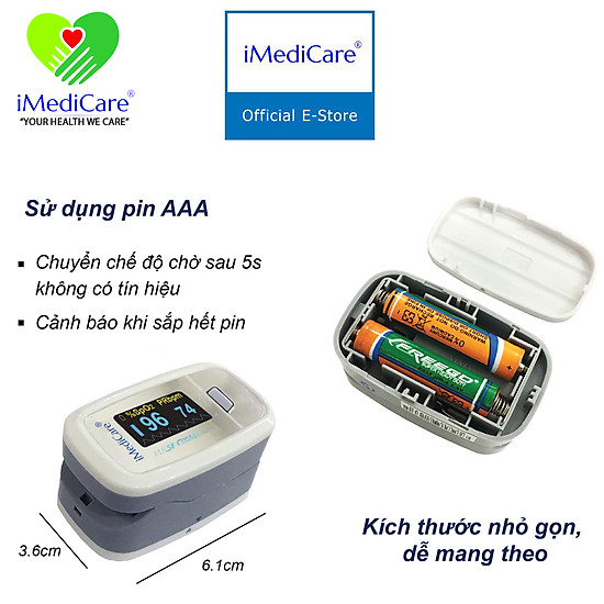 Máy đo nồng độ oxy trong máu spo2 imedicare a6 - ảnh sản phẩm 5