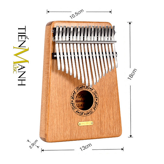 Đàn kalimba lingting 17 phím k17g gỗ đàn hương - full phụ kiện lt-k17g - ảnh sản phẩm 4