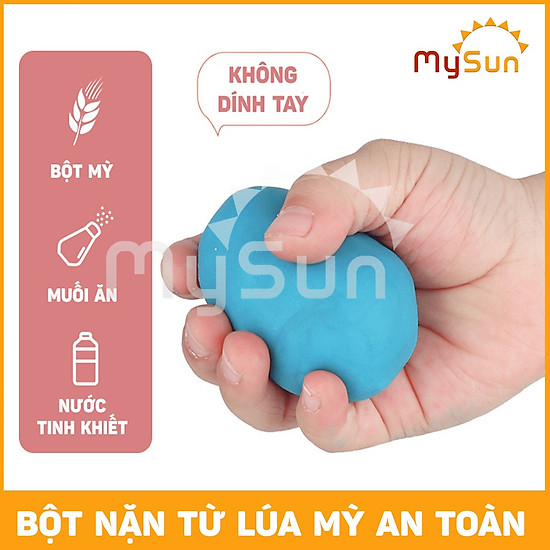 Bộ đồ chơi đất nặn bột mì trẻ em sinh học tự khô cho bé bộ đồ chơi nấu ăn - ảnh sản phẩm 2