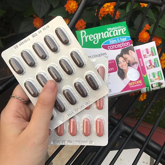 Tăng khả năng thụ thai pregnacare him & her conception 60 viên - ảnh sản phẩm 1