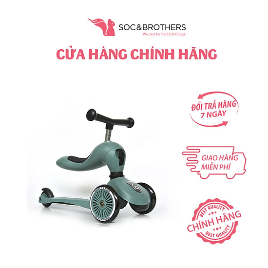 Xe scooter trẻ em scoot and ride highwaykick 1 màu forest - ảnh sản phẩm 2