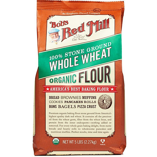 Bột mì nguyên cám hữu cơ organic whole wheat flour bob s red mill - ảnh sản phẩm 1