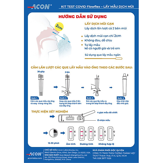 Combo 2 hộp 5 kit test nhanh covid và 10 que bông vô trùng lấy mẫu dịch - ảnh sản phẩm 5