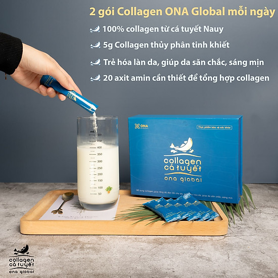 Combo 2 collagen cá tuyết ona gobal làm đẹp da, da săn chắc - ảnh sản phẩm 7