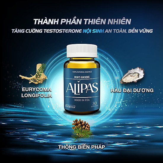 Combo 4 hộp alipas tăng cường sinh lý nam 30 viên tặng 1 hộp 15 viên - ảnh sản phẩm 5