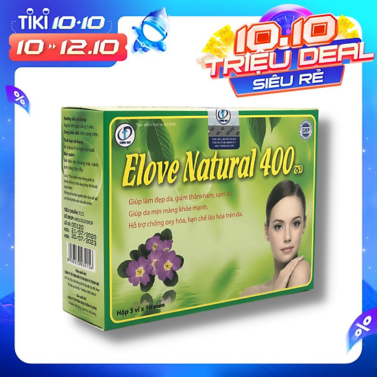 Elove natural 400 - hỗ trợ chống oxy hóa, hạn chế lão hóa da - ảnh sản phẩm 1