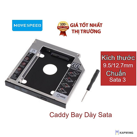 Caddy bay dày sata 9.5mm 12.7mm sata 3.0 move speed - hàng chính hãng - ảnh sản phẩm 1