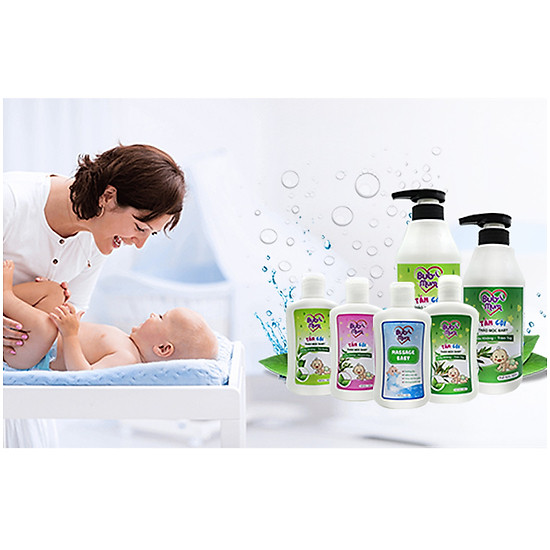 Tắm gội thảo mộc baby chiết xuất trầu không và tràm trà 500ml bub&mum công - ảnh sản phẩm 5