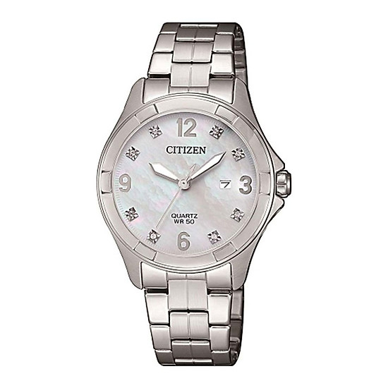 Đồng Hồ Nữ Dây Kim Loại Citizen EU6080-58D - Bạc 