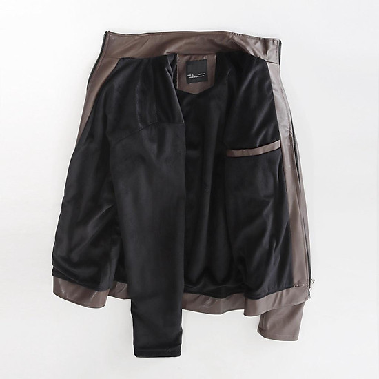 Áo khoác da nam 2 lớp cao cấp gapro fashion lớp da ngoài lớp lót lông ấm - ảnh sản phẩm 7