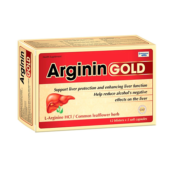 Arginin gold - hộp 60 viên - viêm gan - suy giảm chức năng gan - ảnh sản phẩm 2