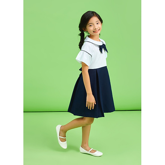 Đầm học sinh bé gái cấp 1 cao cấp chất dày dặn size từ 15-50kg- đồng phục học  sinh nữ, áo đầmền học sinh nữ bé gái cấp 1 - Tìm Voucher