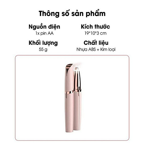 Máy cắt tỉa lông mày, chân mày an toàn, tiện lợi - bút tỉa lông mày - ảnh sản phẩm 6